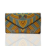 Pochette Aaditya in tessuto made in india con corallini colorati