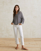 PANTALONE DRITTO IN DENIM BIANCO