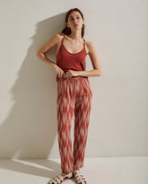 PANTALONE FLUIDO CON MOTIVI