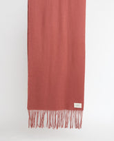 Sciarpa di lana terracotta