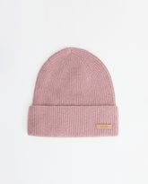 Cappello tricot rosa pallido