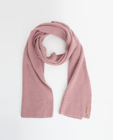 Sciarpa tricot rosa pallido