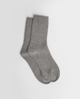 Calzini a coste larghe grigi