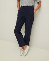 Pantaloni dritti 100% tencel