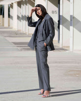 Blazer con filo metallizzato