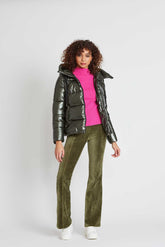 Piumino LIBERTE in tinta unita con cappuccio