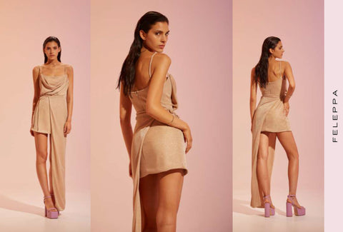 ABITO TUBINO + GONNA LATERALE nude