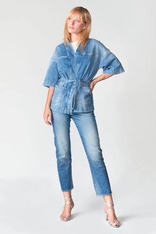 GIACCA KIMONO BEOCCA IN BLUE JEANS