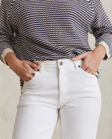 PANTALONE DRITTO IN DENIM BIANCO