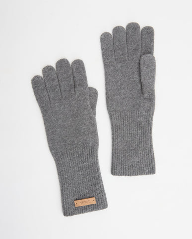 Guanti tricot grigi