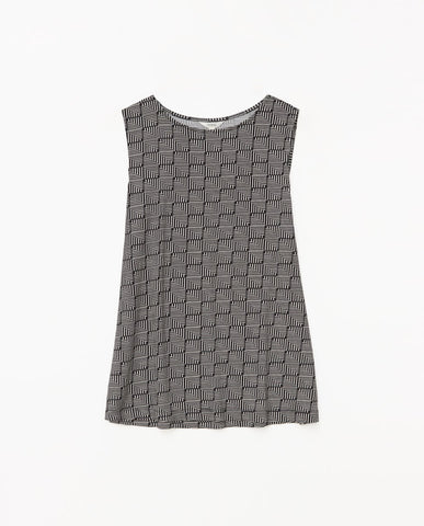 Top geometrico nero