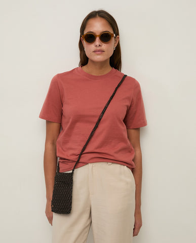 T-shirt in cotone biologico con scollo tondo