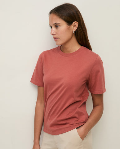 T-shirt in cotone biologico con scollo tondo