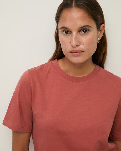 T-shirt in cotone biologico con scollo tondo