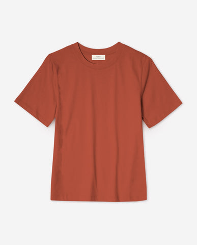 T-shirt in cotone biologico con scollo tondo