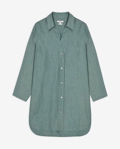 Abito a camicia in lino