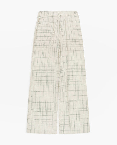 Pantaloni a quadri larghi