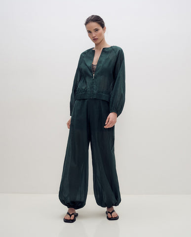 Pantaloni a palloncino svolazzanti