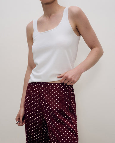 Top a maglia fine con spalline sottili
