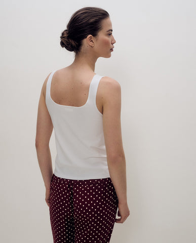 Top a maglia fine con spalline sottili