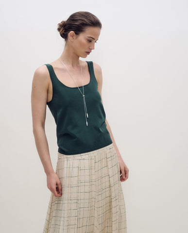 Top a maglia fine con spalline sottili