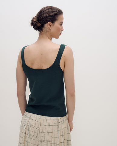 Top a maglia fine con spalline sottili