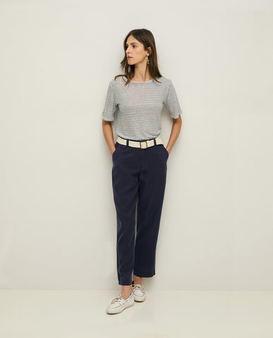 Pantaloni dritti 100% tencel