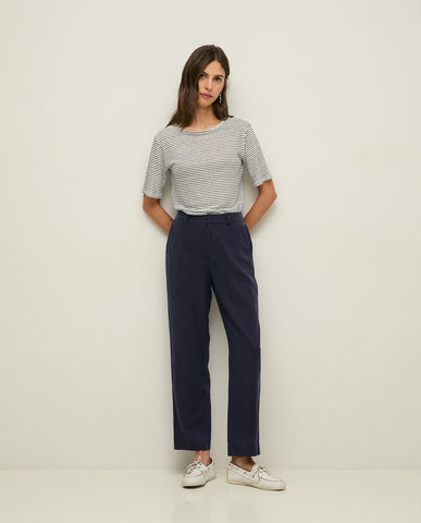Pantaloni dritti 100% tencel