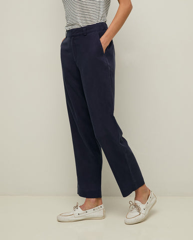 Pantaloni dritti 100% tencel