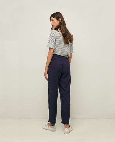 Pantaloni dritti 100% tencel