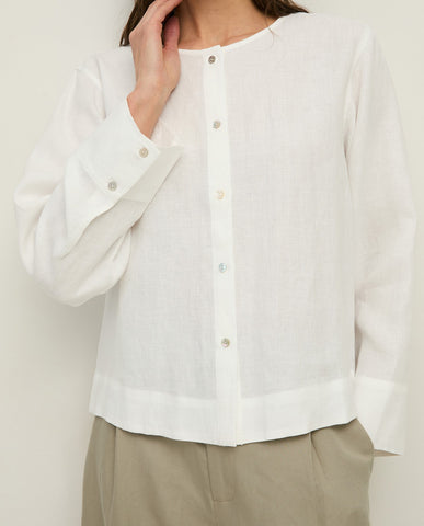Camicia di canapa a maniche lunghe