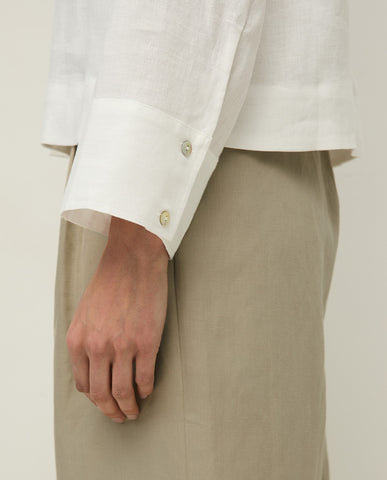 Camicia di canapa a maniche lunghe
