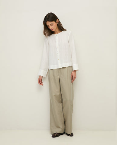 Camicia di canapa a maniche lunghe
