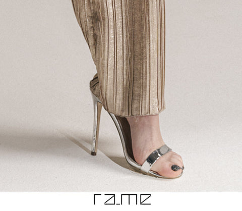 PANTALONE Platino plissettato